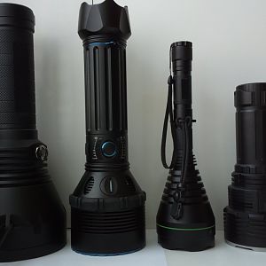 Lampenvergleich BLF GT - Olight X9R - Banggood Long Range Tactical - Imalent DX80