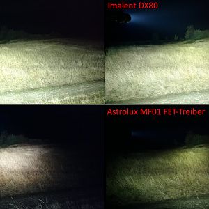 Lampenvergleich mit neuer X80-GT